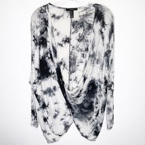 Tie dye slouchy oversized blouse